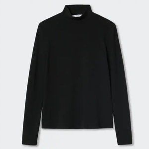 Mango Ribbed long-sleeved t-shirt M